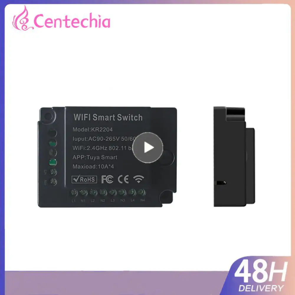 

Diy Tuya Smart Switch Wifi Smart Light Switch Module Voice Control 4 Gang Universal Breaker Support Alexa Google Home Switch