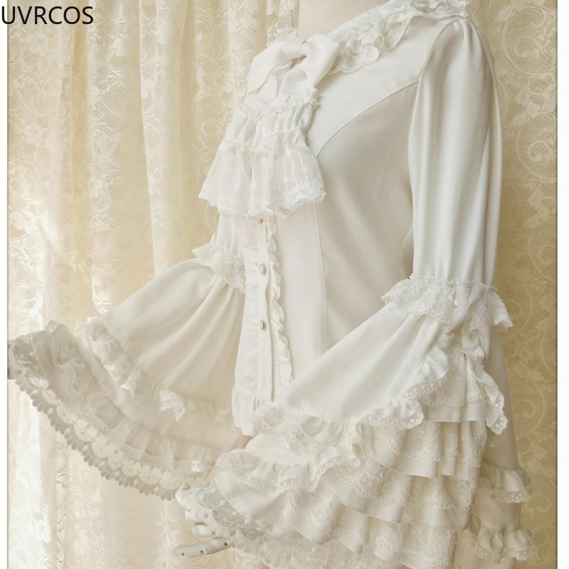 Женская винтажная рубашка в викторианском стиле