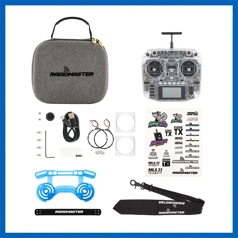 

RadioMaster Boxer Transparent Verion ExpressLRS 2.4G 16ch Hall Gimbal Transmitter Remote Control With Signature Carry Case