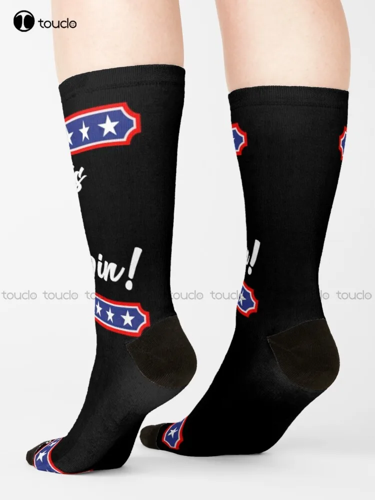 

Let'S Go Darwin Socks Funny Socks For Women Personalized Custom Unisex Adult Teen Youth Socks 360° Digital Print Hd High Quality
