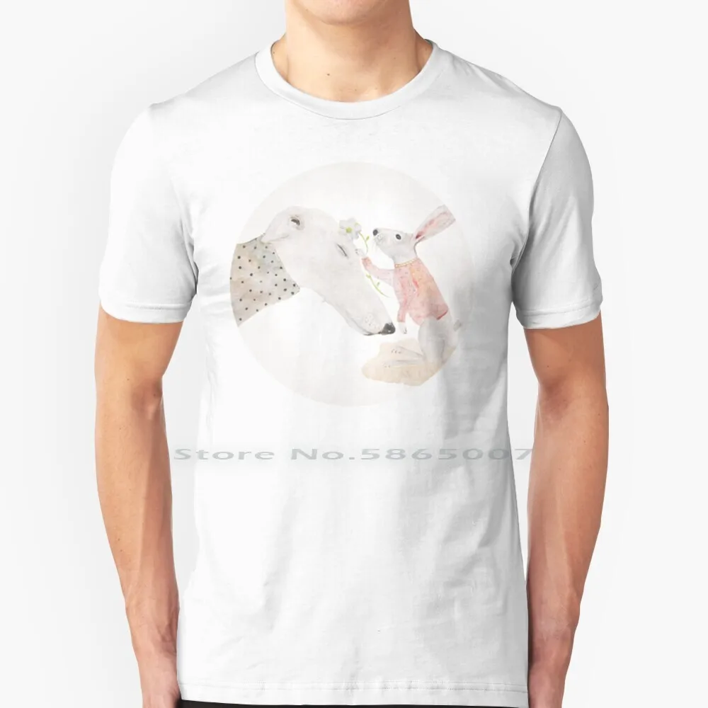 

Футболка Greyhound & Rabbit из 100% хлопка Greyhound And Hare Sighthound White Greyhound Акварельная Greyhound