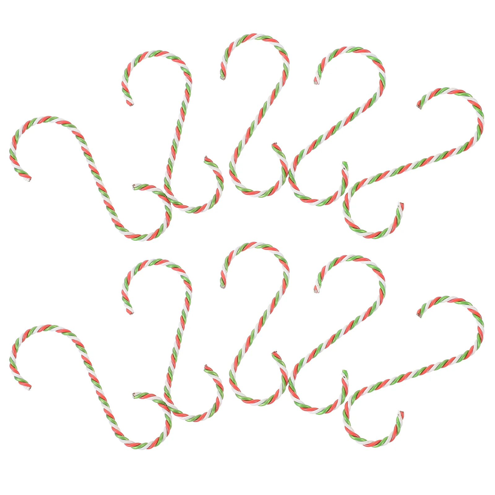 

10 шт. рождественские подвесные крючки, рождественские вешалки для чулок, крючки для Рождественского украшения, металлические крючки