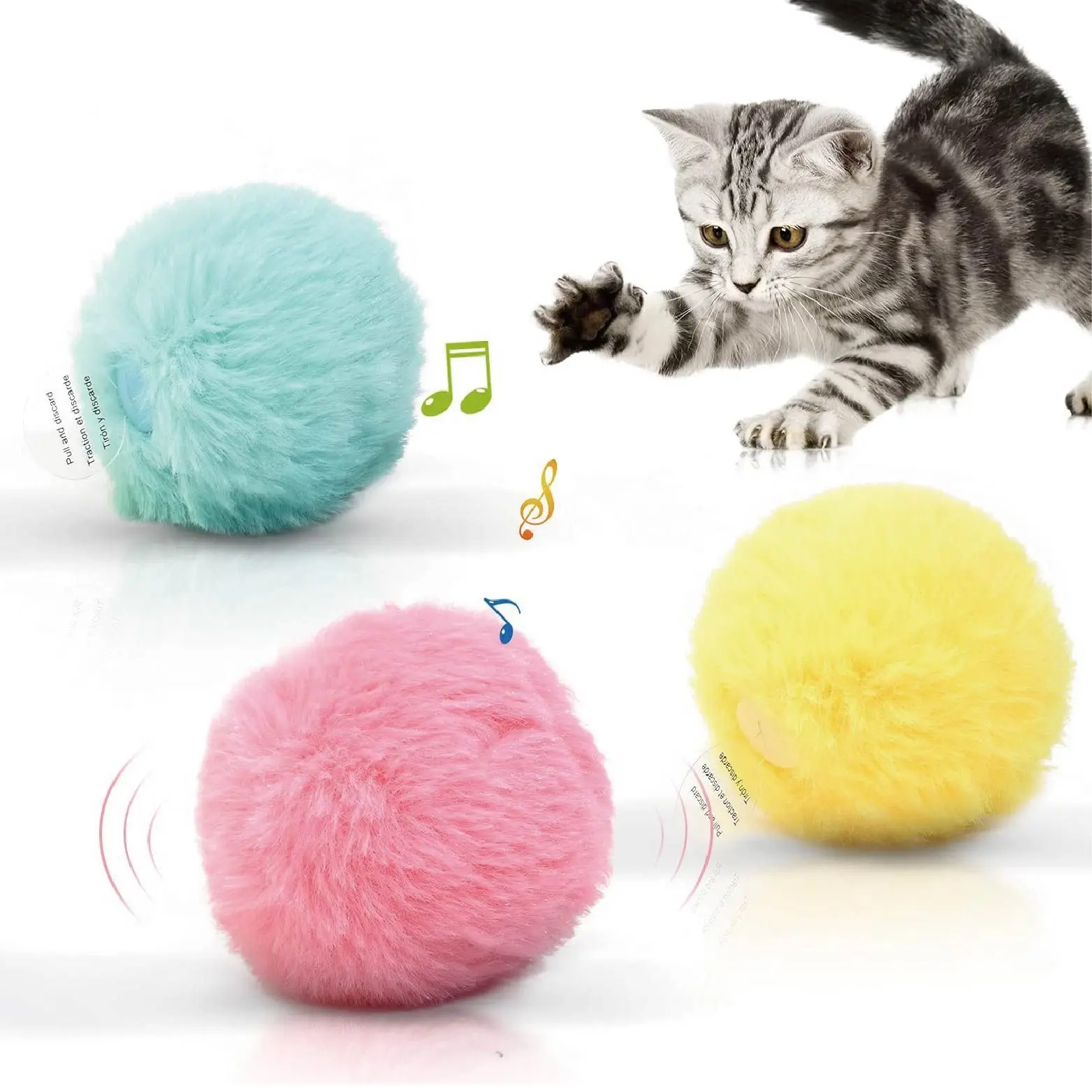 Горячая Распродажа новый дизайн автоматическая кошка пушистая Интерактивная