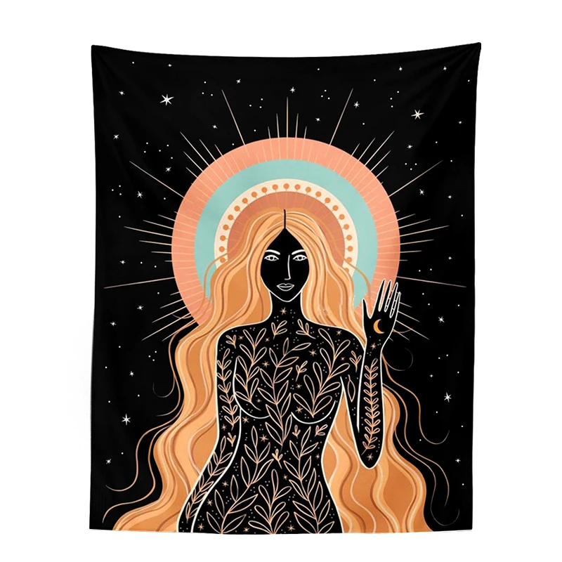 Подвесные настенные гобелены в стиле бохо с Луной украшение для спальни солнце