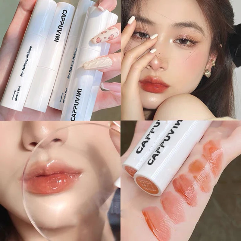 

Cappuvini 6Color Water-light Mirror Lip Glaze Cosmetic Lightweight Long Lasting Lip Tint Waterproof Lipstick Makeup