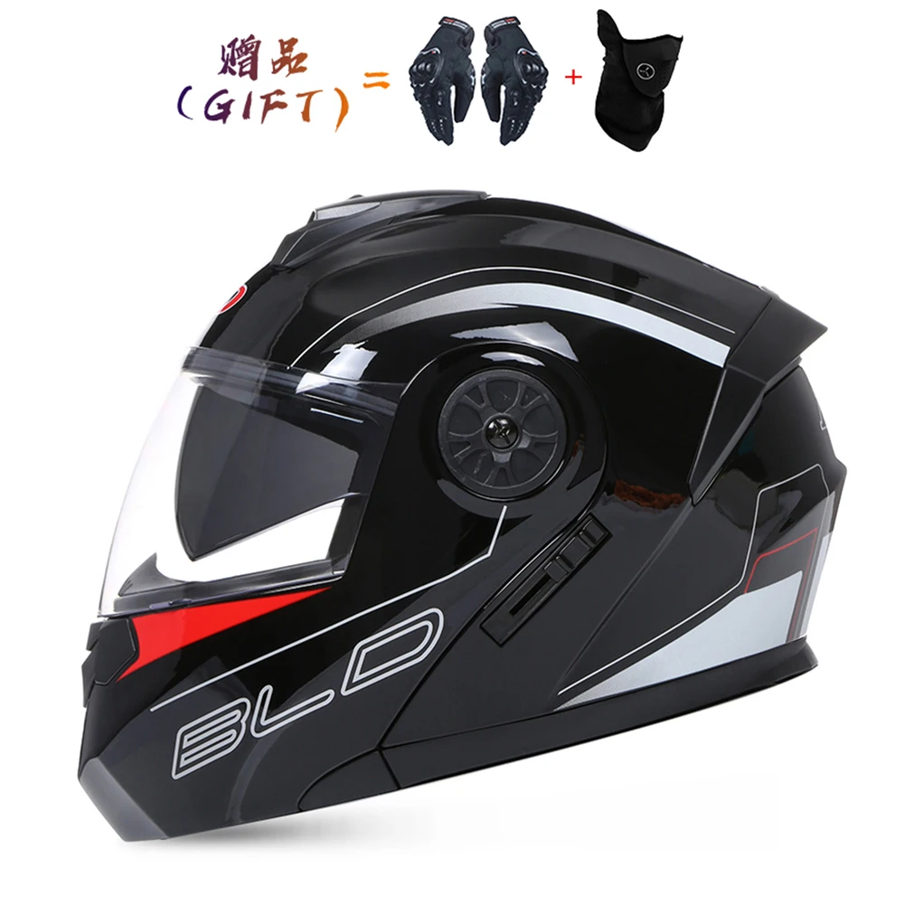 

Cool Personalized Motorcycle Full Face Modular Helmet Men Women Safety Downhill Off Road Casque Motocross Racing Flip Up Casco