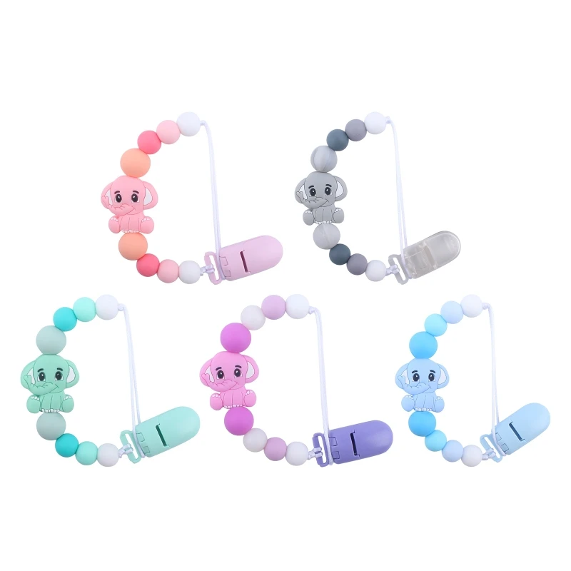 

Animal Silicone Pacifier Clip for Babies Girls Boys Infant Teething Soothie Toy Cartoon Pacifier Chain Holder Teether Gift