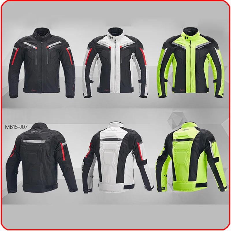 

MOTOBOY Motorcycle waterproof winter jackets racing Motocross motorbike clothing Jersey with CE Protective Gears pads