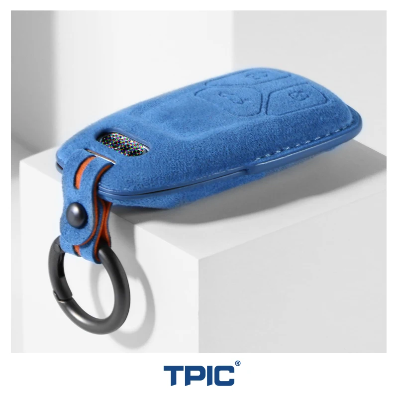 

Key Remote Alcantara Car Shell Case Cover Accessories For Audi Wrap