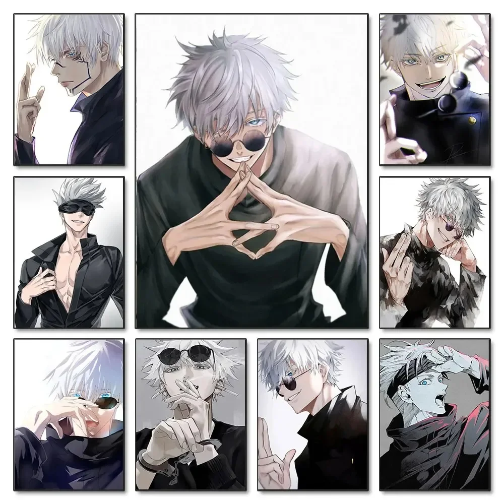 Картина на стену из мультфильма джутсу японский постер для гостиной и дома