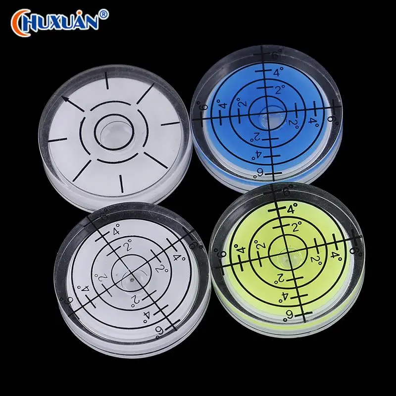 

1pcs Mini Universal Round Spirit Bubble Degree Mark Surface Level Round Circular Measuring Meter Meauring Tool 32x7mm