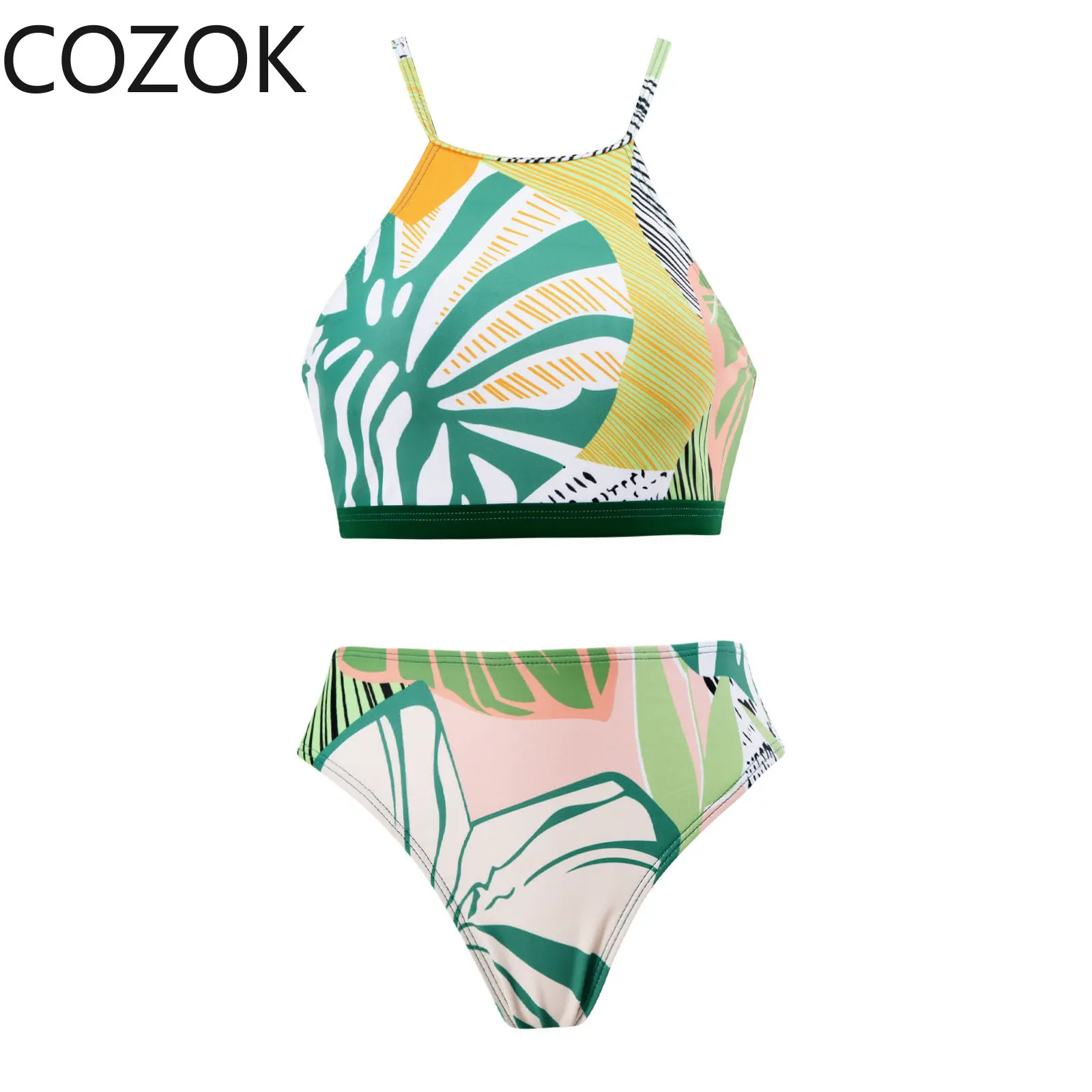 2023 Retro New One-piece Swimsuit Women's Conservative Belly Cover and Thin Skirt Style Warm Spring Tassel Beach Skirt Suit