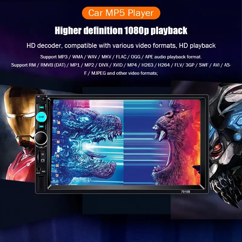 Автомагнитола SIYA 2 Din с сенсорным экраном 7 дюймов мультимедийный видеоплеер