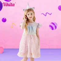 vikita princess girls dress children clothing girl summer sleeveless dress kids dresses for girls toddler girl casual dresses
