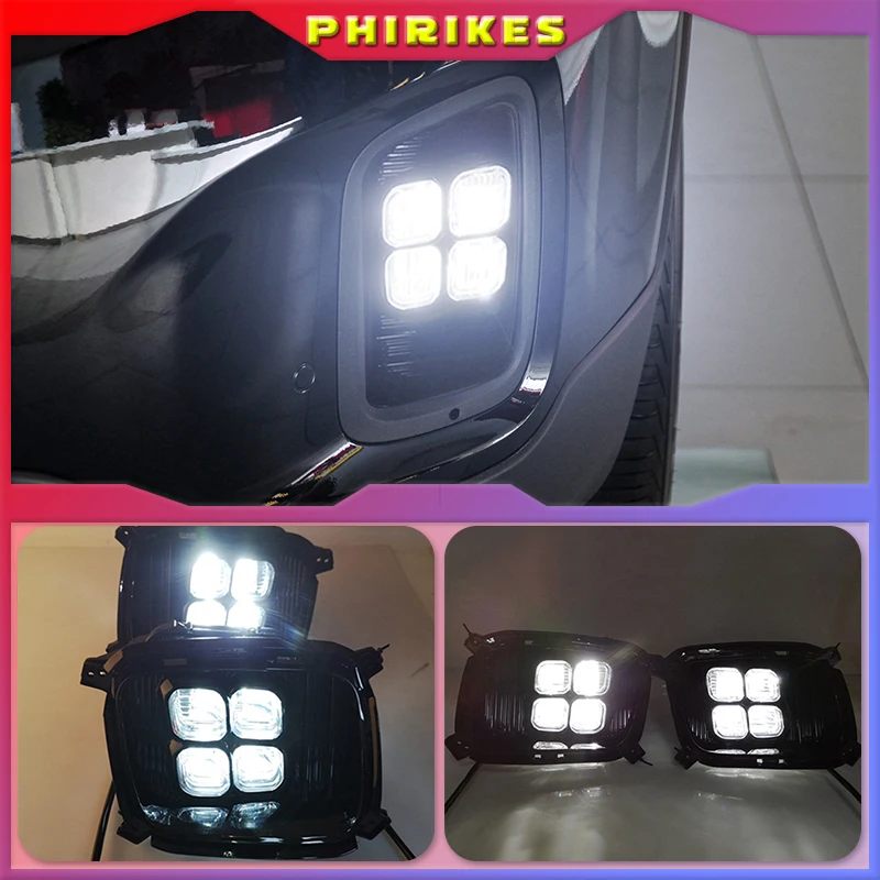 2pcs LED For KIA Sorento 2013 2014 DRL Daytime Running Light Daylight Waterproof fog lamp Cover car Styling lights