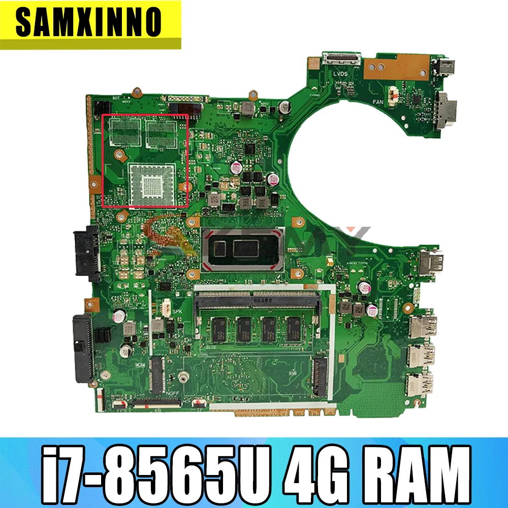 

P1440FA original motherboard P1440 P1440F P1440FA i7-8565U 4GB RAM For ASUS laptop mainboard