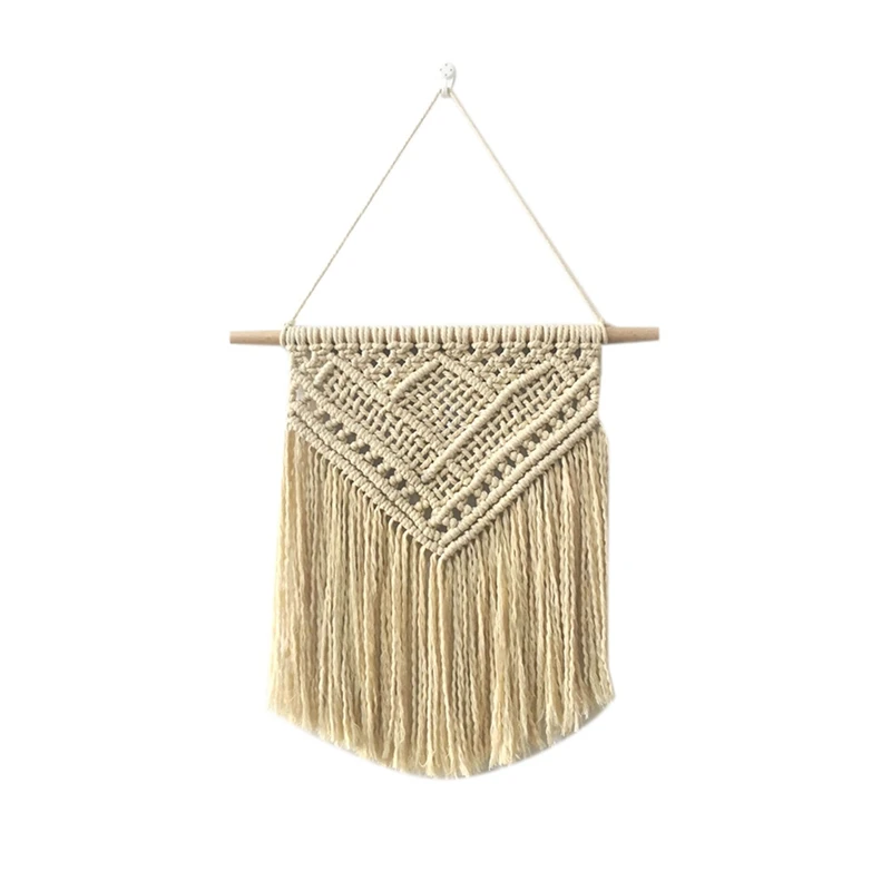 

Макраме Ловец снов, гобелен с подвеской, ручная работа, настенный подвесной гобелен с кисточками для свадеб, гостиной, спальни