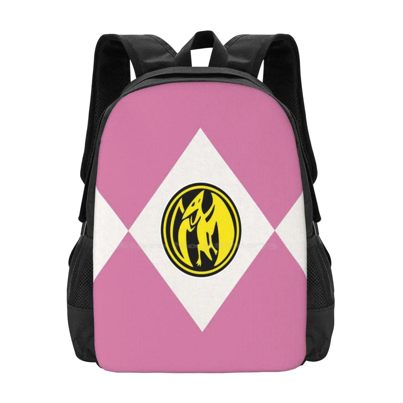 Pterodactyl Dinozord Teen College Student Backpack Pattern Design Bags Green Ranger Red Ranger Super Sentai Pink Ranger Blue