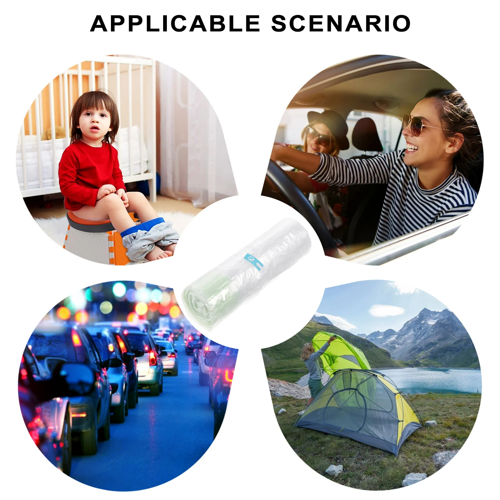 30 шт. одноразовые мусорные пакеты для детского горшка