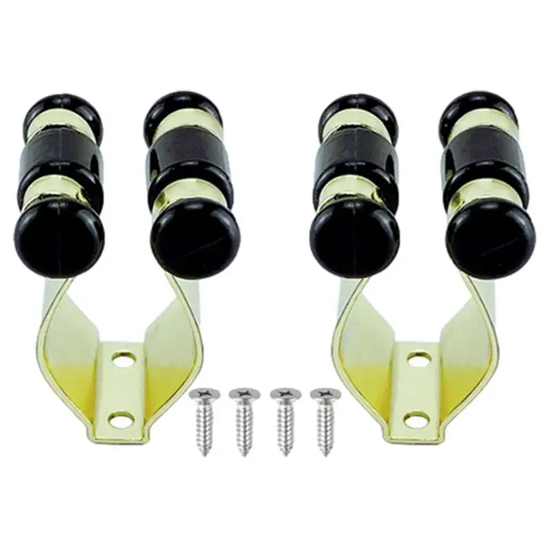 

Billiards Cue Clips 2pcs Hardware Gilding Metal Fishing Rod Clips Small Billiards Snooker Cue Locating Clip Holder Clips Fishing