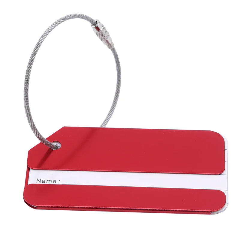 Модные Металлические Багажные Бирки С Именем Держатель Адреса Из Алюминиевого