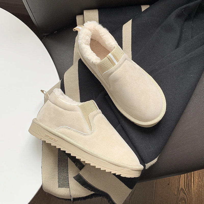 

2022 Women Boots Snow Casual Ladies Shoes Slip on Platform Women's Boots New Waterproof Ankle Boots Plush Winter Ankle Boots
