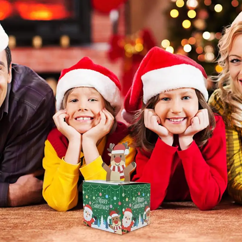 Рождественские коробочки для денег бумажная Рождественская коробка-диспенсер