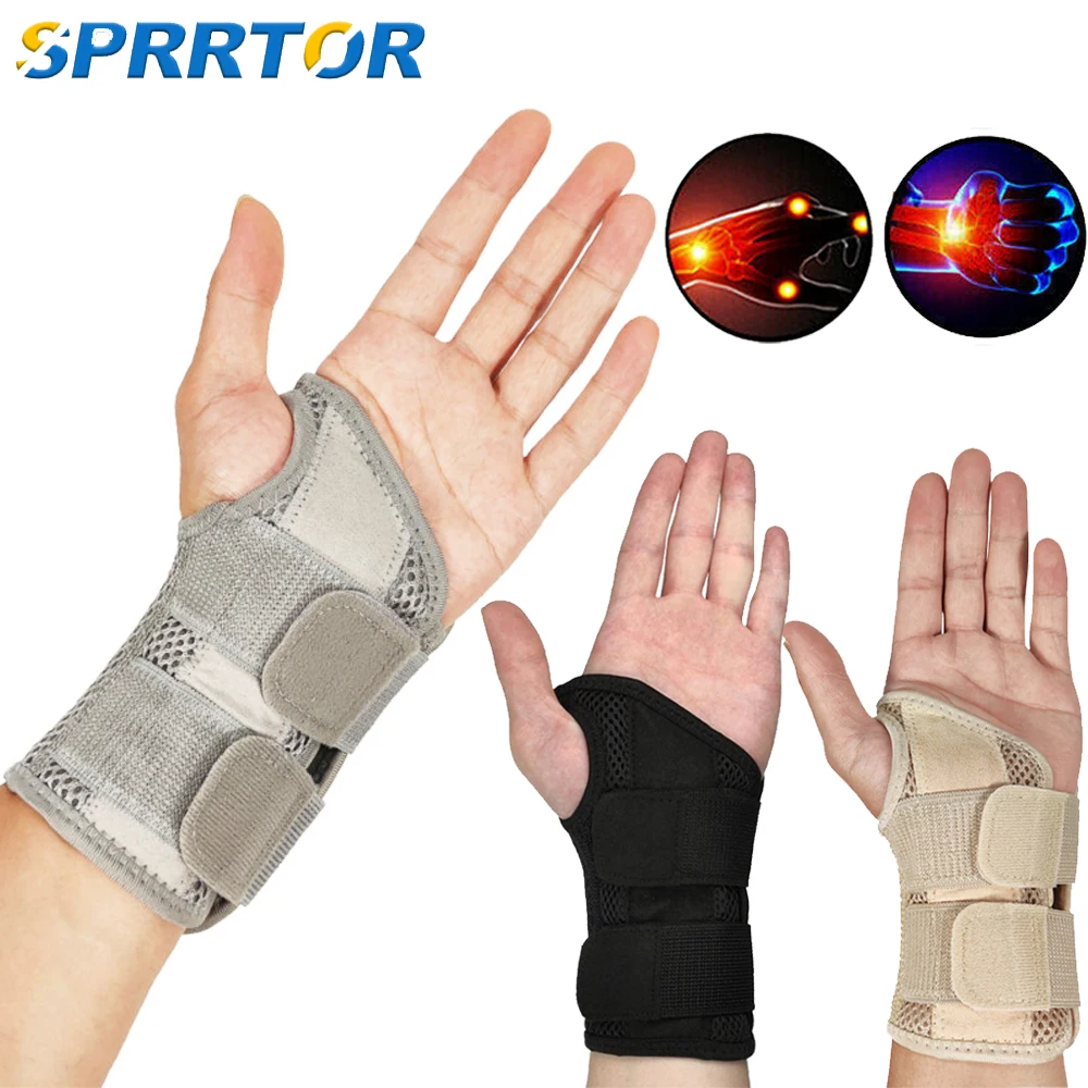

1Pcs Carpal Tunnel Wrist Brace Adjustable Wrist Support Brace Wrist Compression Wrap for Arthritis Tendinitis Pain Relief
