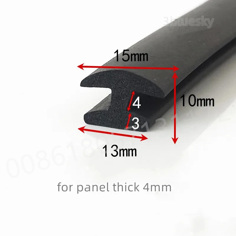 

Пользовательская резиновая уплотнительная лента H-образной формы для стекла и металла, пробка для черного цвета, Защита краев, защита от столкновений, изоляционная прокладка
