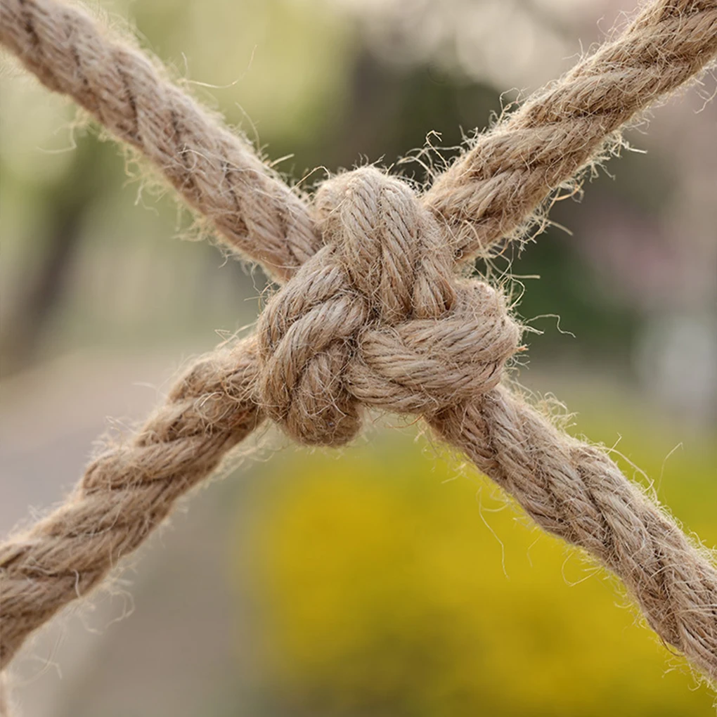 Детская безопасная сетка для скалолазания 2x4 м джутовая веревка ручной работы