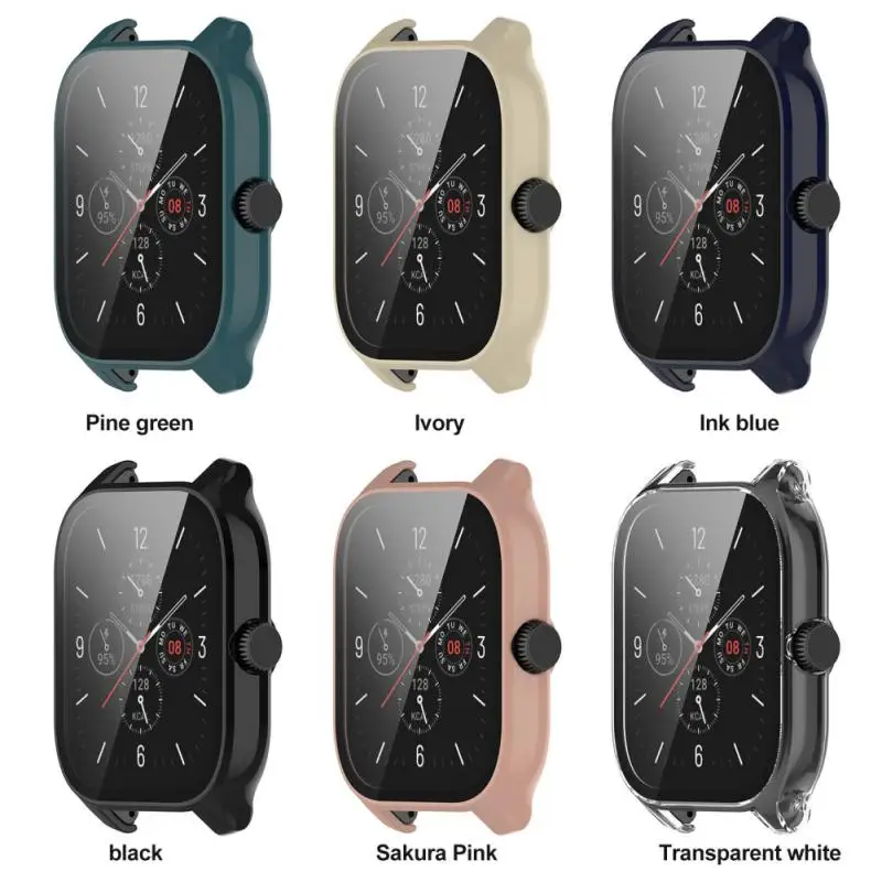 

For Huami Amazfit Gts4 Pc Screen Saver Fall Prevention Watch Case Ergonomic Dust Integrated Case Smart Watch Protective Case