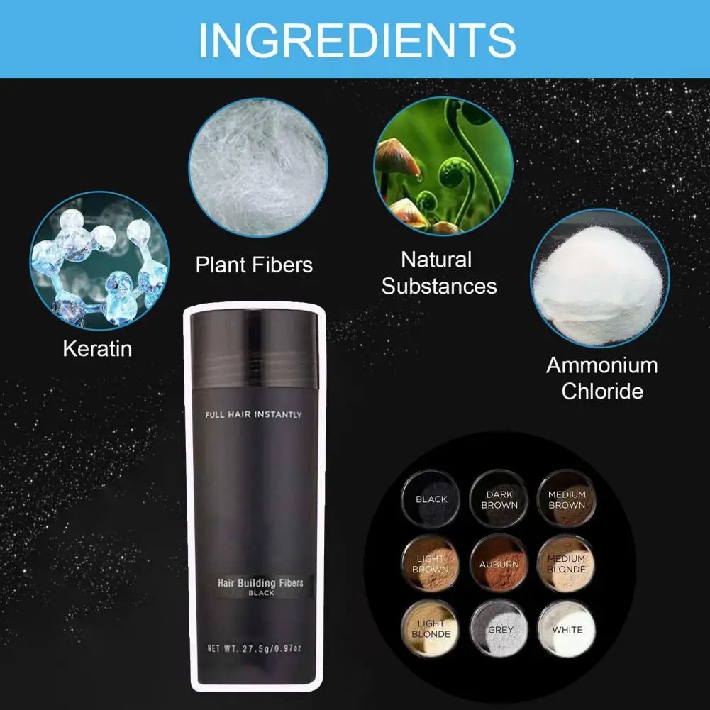 27 5 г пудра для наращивания волос быстродействующий долговечный стимулирующий