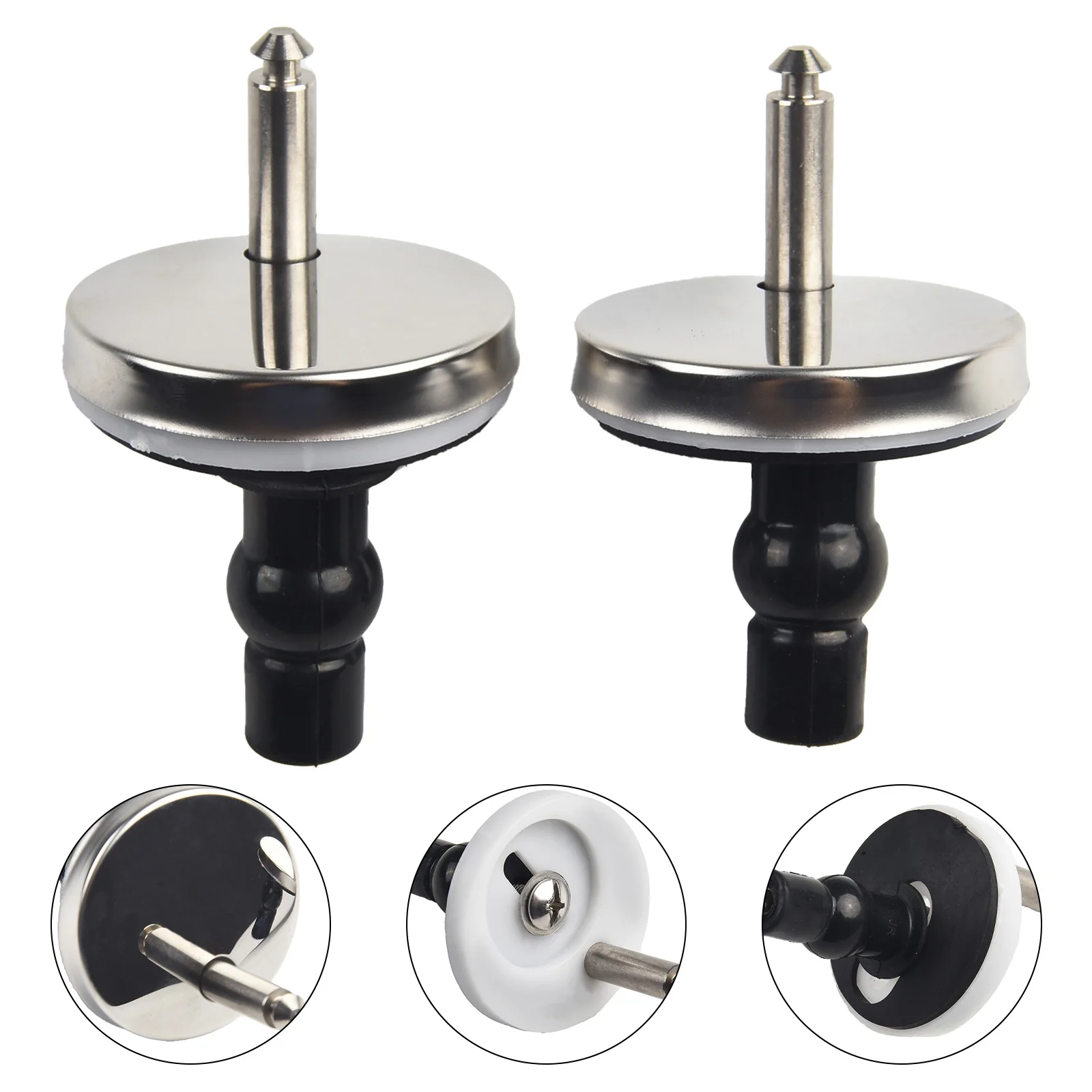 

Hinge Pack Toilet Hinge None Hinge Pair Quick Release Sliver&Black Soft Top Close 2pcs。 Toilet Hinges Brand New
