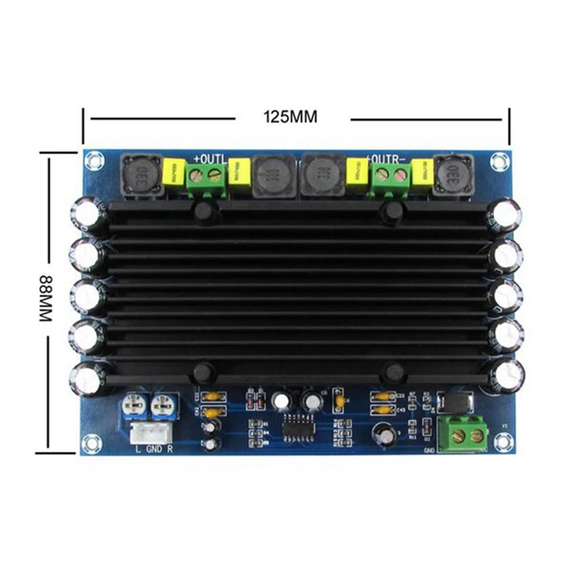 XH-M546 предустановленный TPA3116D2 двухканальный 2X150W встроенный звук сверхмощная