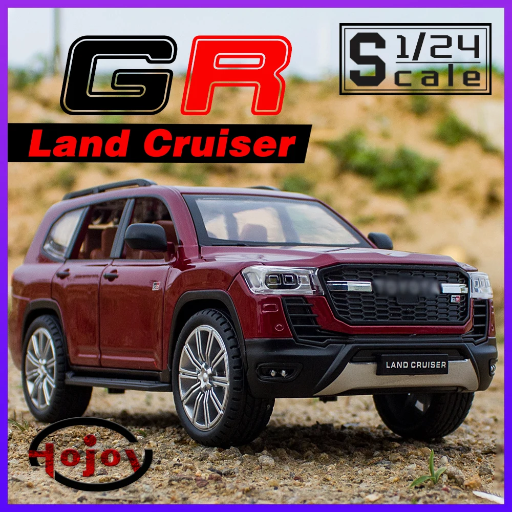 

Scale 1/24 Land Cruiser GR SUV Metal Diecast Alloy Toy Cars Models Trucks For Boy Child Kid Off-road Vehicles Hobbies Collection