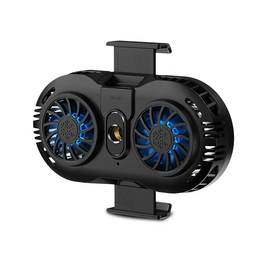 

Back Clip Type Phone Game Cooling Fans Cooler Dual Fan Quick Cooling Abs Semiconductor Strong Wind Game Radiator For Smartphone