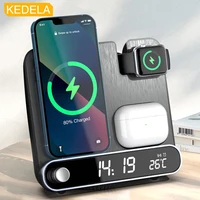 Wireless Charger For Iphone Mini Pro Max Iwatch Airpods Wireless Chargers Fast Charging Station Phone Holder