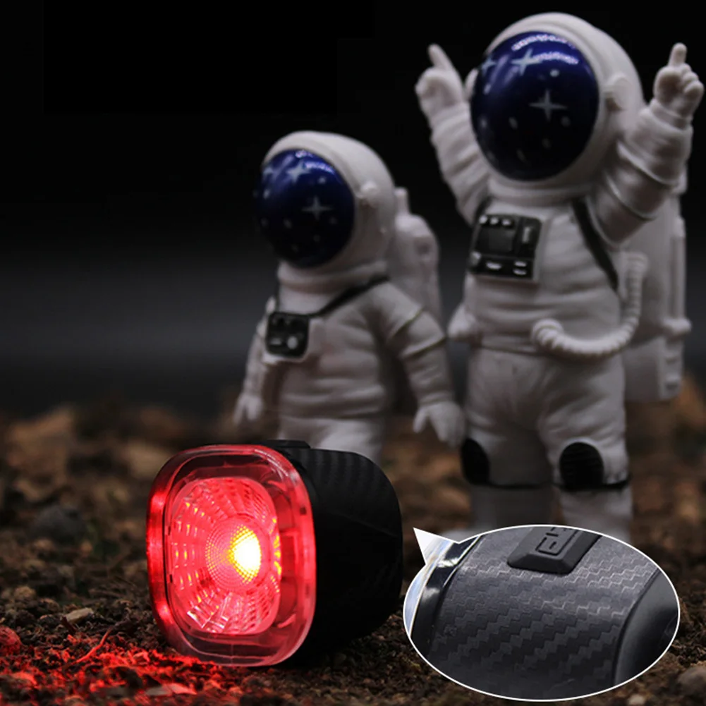 

Bicycle Riding Brake Warning Tail Light Colorful Flashing Cycling Smart Brake Sensing Rear Light With USB Cable Bag Cycling Lamp