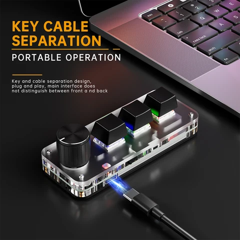 Мини-механическая Bluetooth-клавиатура 3 клавиши