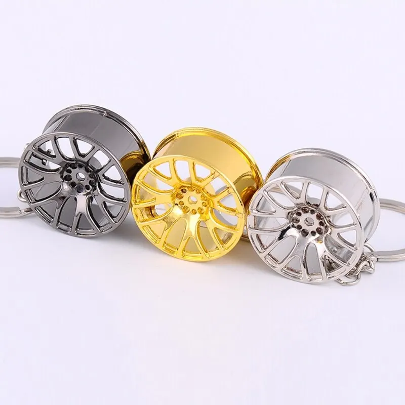 

Wheel Hub Key Chain Tire Styling Car Key Ring Man's Keychain Car Key Chain Cool Keychain Keyring Gift Car Accessories