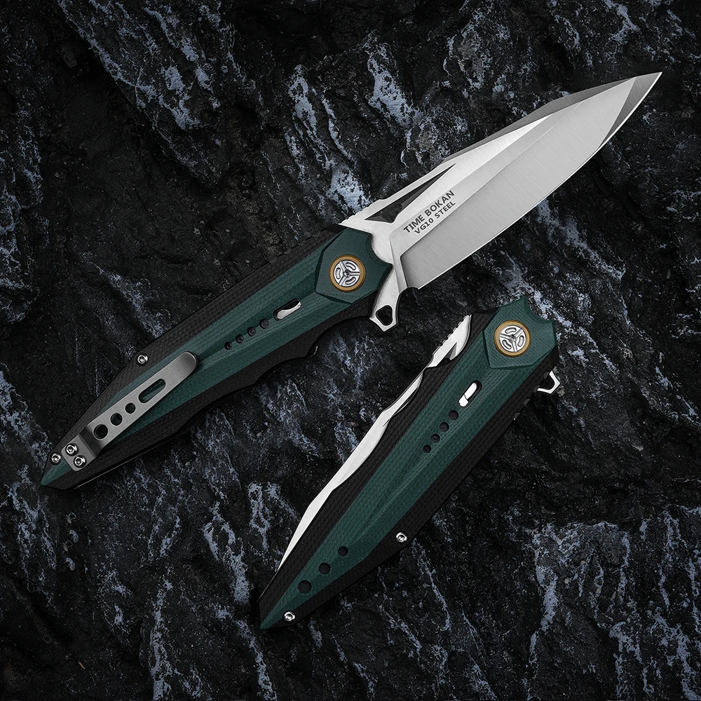 NEWOOTZ VG10 стальной складной нож карманный G10 рукоятка EDC Дикая Охота Выживание на