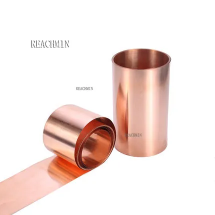 

1PC 99.9% Pure Copper Cu Metal Sheet Foil Plate 0.5/0.8/1X10/20/30/40/50X1000 Thickness