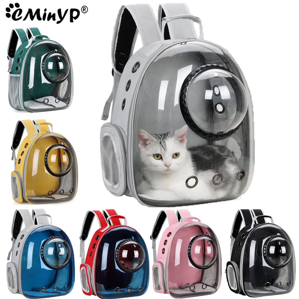 Carrier for Cats Pet Shoulder Bag Breathable Outdoor Cat Small Dog Backpack Travel Space Capsule Cage Transport Bag Portable