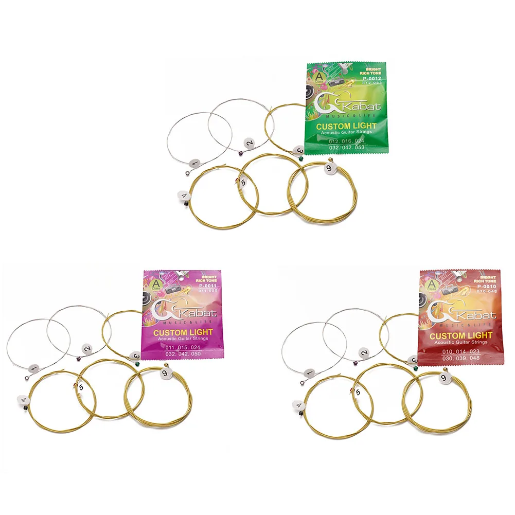 Надежная производительность 6 шт. полноразмерные струны для акустической гитары