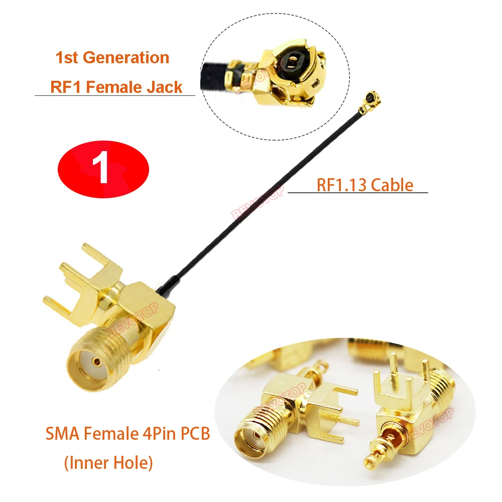 

10 шт./лот SMA к IPX RF1.13 кабель 4-контактная печатная плата RP-SMA/SMA гнездо к 1/4-го поколения RF1/RF4 гнездовой разъем WIFI антенна удлинительная перемычка