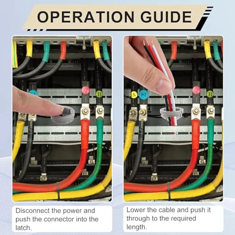100 шт. нажимные кабельные разъемы 3 5-дюймовые соединители зажимы для Romex 3/8 дюйма