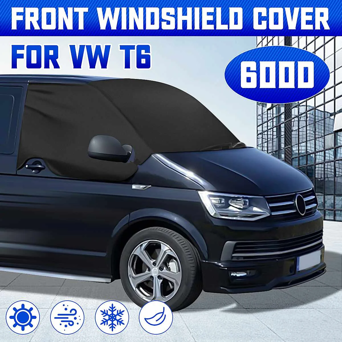 

Car Front Windshield Sunshade Front Side External Window Cover Ice Snow Frost Resistant Dust-proof Waterproof For VW T6