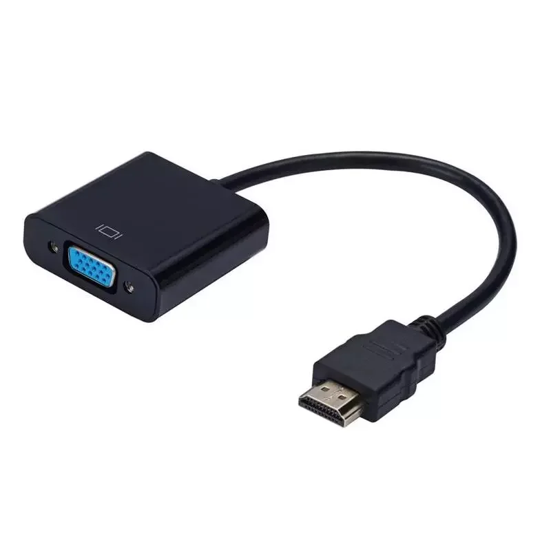

jmt durableRoreta HD 1080P Digital to Analog Converter Cable HDMI-compatible to VGA Adapter For PS4 PC Laptop TV Box to Projec