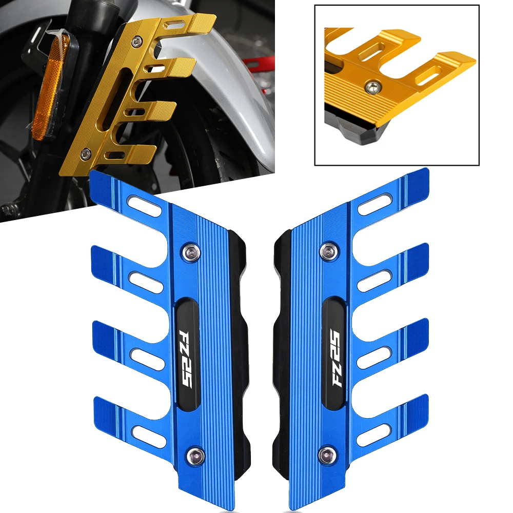 

Motorcycle Aluminum mudguard side protection block FZ 25 front fender side anti-fall slider Accessories For YAMAHA FZ-25 FZ25