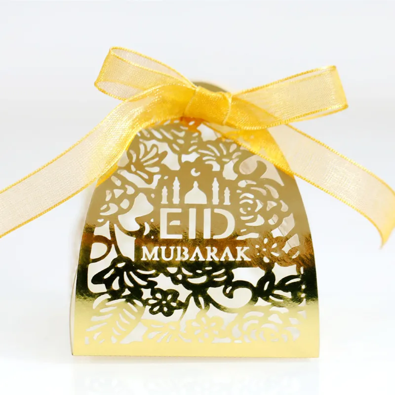 

10Pcs EID Mubarak Decoration Candy Box Ramadan Decoration for Home Gift Box Ramadan Kareem Islam Muslim Event Party Supplies